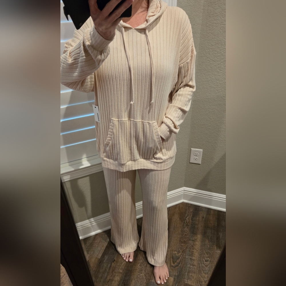 Sonoma Ribbed Pajama Lounge Set, Medium